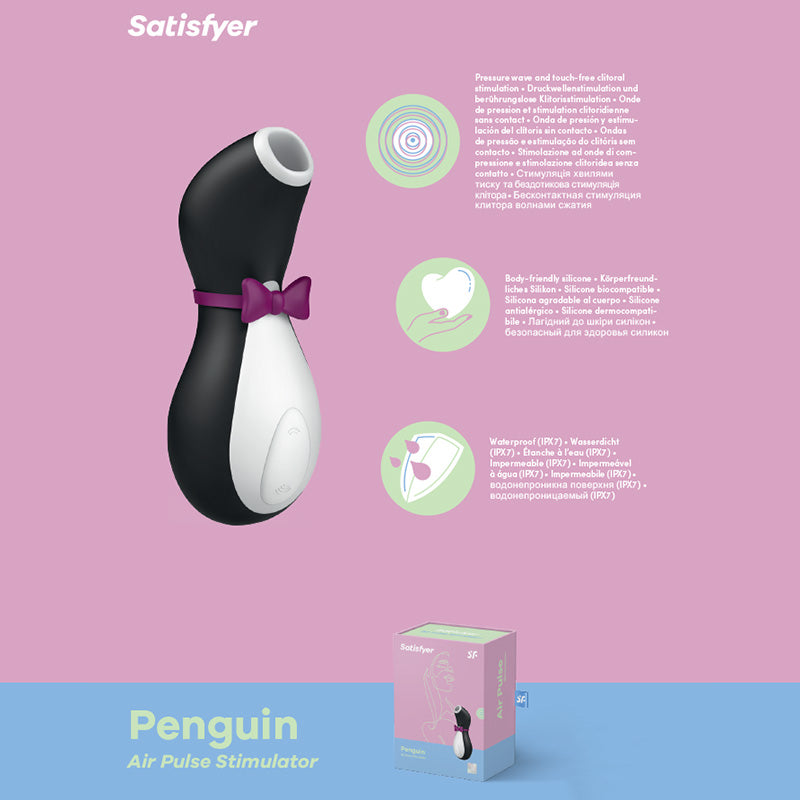 Satisfyer Penguin Touch-Free USB Rechargeable Clitoral Stimulator > Sex Toys For Ladies > Air Pulsation
