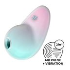 Satisfyer Pixie Dust Mint/Pink Double Air Pulse Vibrator > Sex Toys For Ladies > Air Pulsation