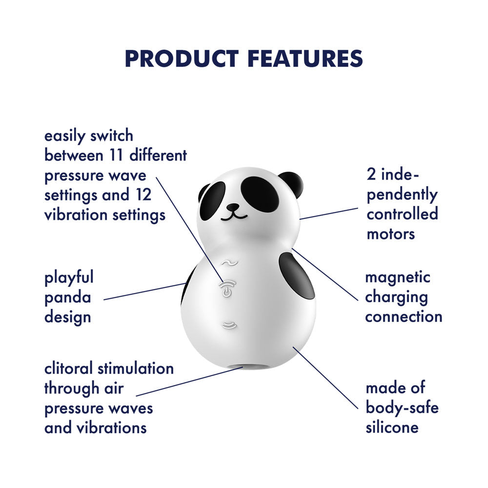 Satisfyer Pocket Panda Air Pulse Vibrator for Thrilling Pleasure STIMULATORS