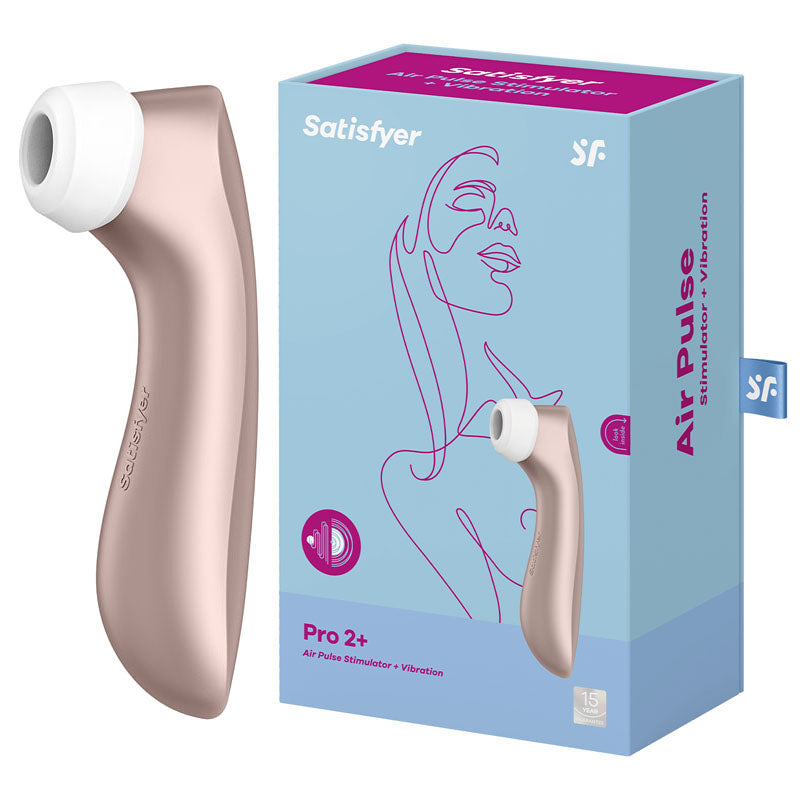 Satisfyer Pro 2+ Clitoral Stimulator 164mm Touch-Free USB Rechargeable STIMULATORS
