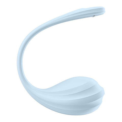 Satisfyer Smooth Petal Wearable App Connect Vibrator Blue Panty Vibrators