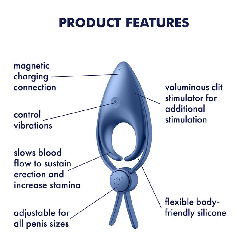Satisfyer Sniper – Vibrating Adjustable Lasso Cock Ring Secondary image