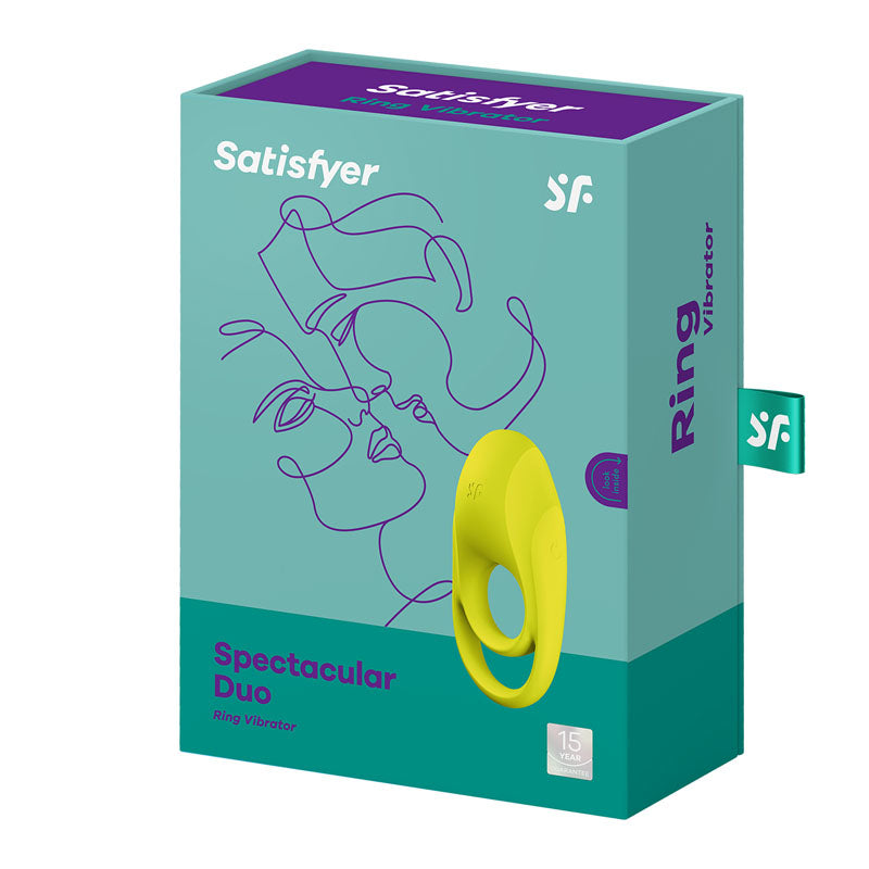 Satisfyer Spectacular Duo Light Rechargeable Dual-Loop Vibrating Cock and Balls Ring Secondary image