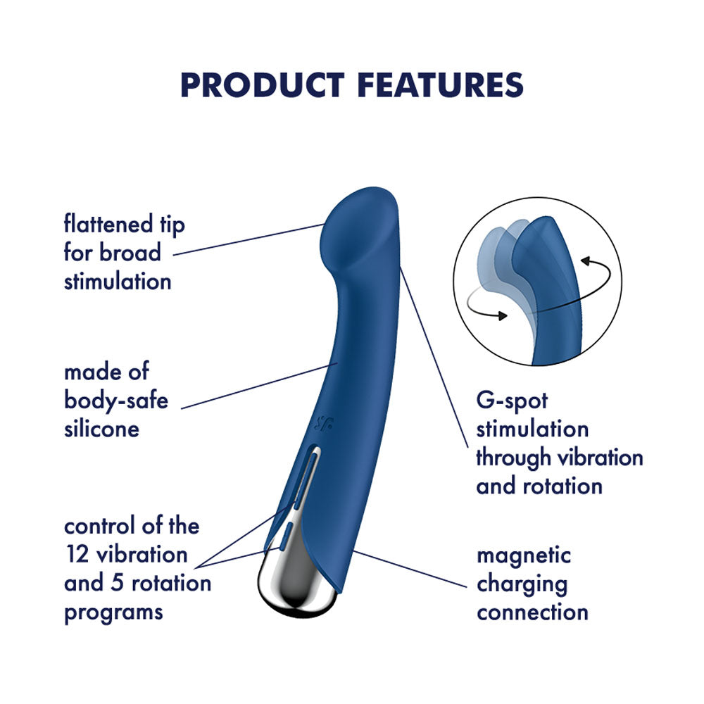Satisfyer Spinning G-Spot 1 - Blue Vibrators