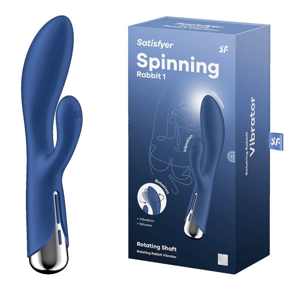Satisfyer Spinning Rabbit 1 (Blue) – Waterproof Rabbit Vibrator > Vibrators > Ladies > Rabbit Main image