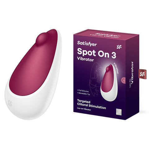 Satisfyer Spot On 3 Berry USB Rechargeable Clitoral Stimulator Purple STIMULATORS