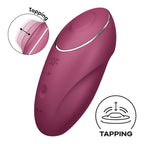 Satisfyer Tap and Climax 1 Red Vibrator with Tapping Modes > Vibrators > Ladies > Clitoral Vibrators and Stimulators
