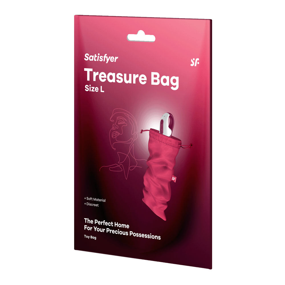 Satisfyer Treasure Bag Large Pink Toy Storage Bag > Essentials > Toy Storage