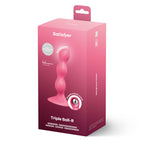 Satisfyer Triple Ball-R 18cm Weighted Anal Plug – Three Beaded Stimulation > Anal Range > Anal Beads