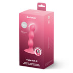 Satisfyer Triple Ball-R – 18 cm Weighted Beaded Plug with Three Free-Moving Balls > Anal Range > Anal Beads
