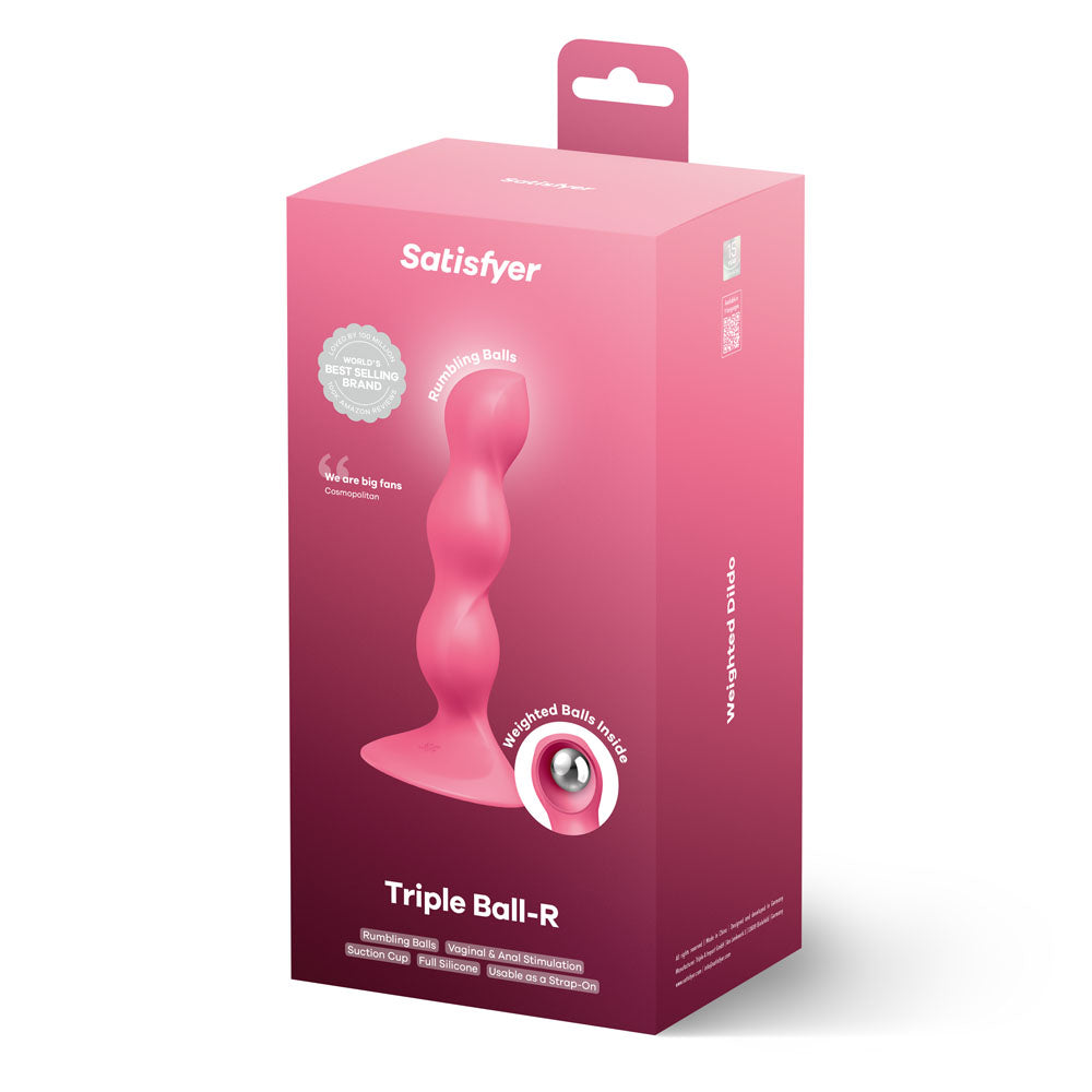 Satisfyer Triple Ball-R – 18 cm Weighted Beaded Plug with Three Free-Moving Balls > Anal Range > Anal Beads