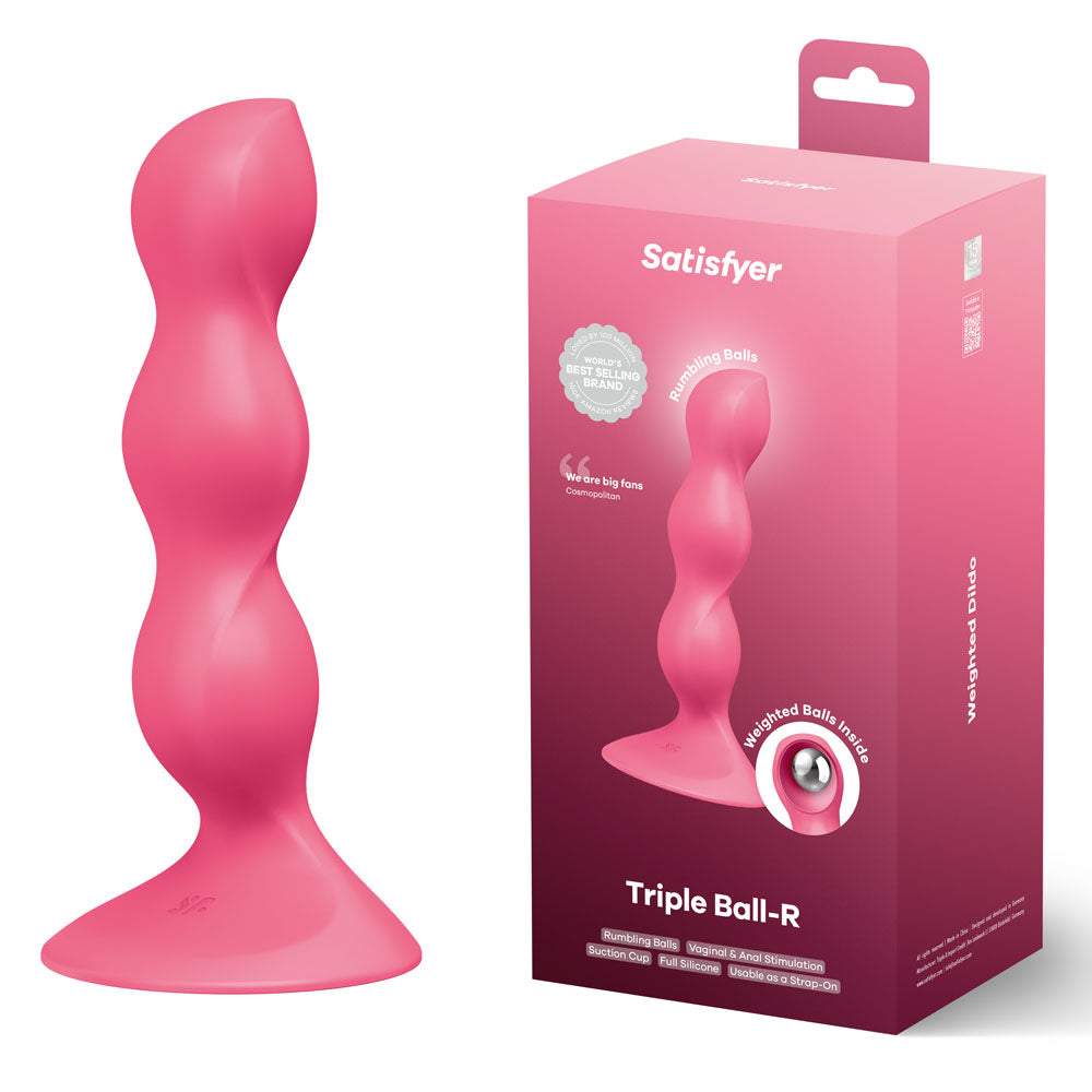 Satisfyer Triple Ball-R 18cm Weighted Anal Plug – Three Beaded Stimulation Secondary image