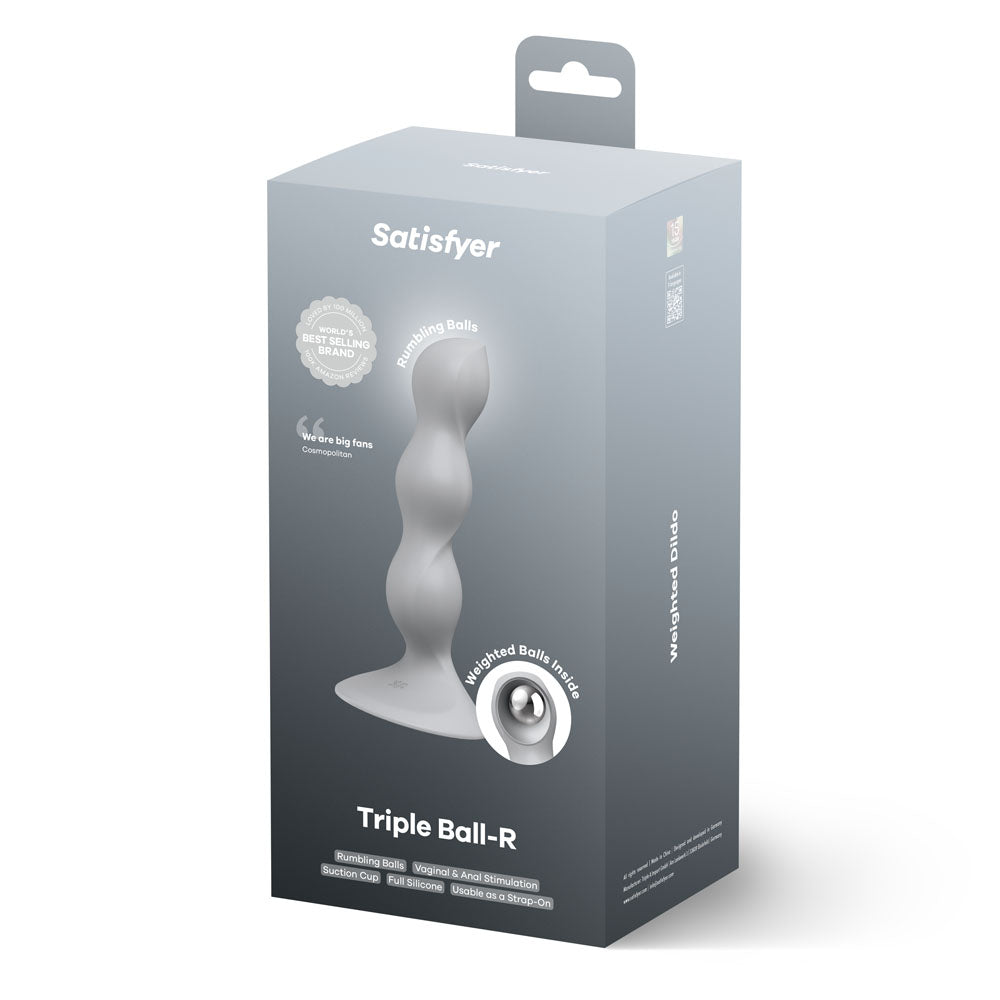 Satisfyer Triple Ball-R Beaded Anal Plug 18cm Weighted Balls Silicone > Anal Range > Anal Beads