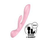 Satisfyer Triple Oh Luxury Versatile Rechargeable Vibrator > Vibrators > Ladies > Rabbit