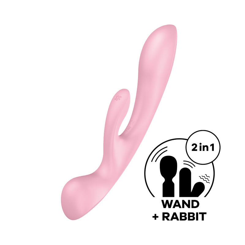 Satisfyer Triple Oh Luxury Versatile Rechargeable Vibrator > Vibrators > Ladies > Rabbit