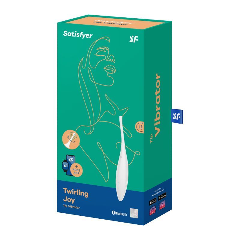 Satisfyer Twirling Joy Tip Stimulator in White STIMULATORS