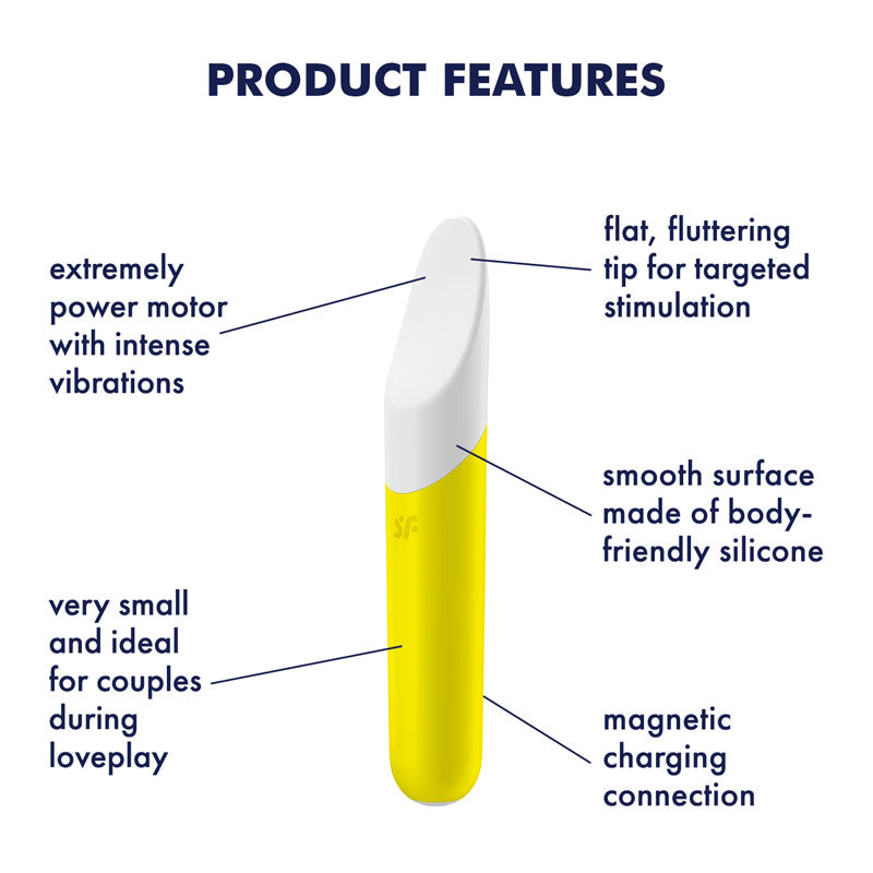Satisfyer Ultra Power Bullet 7 Yellow 4.1 Inches Long BULLETS