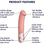 Satisfyer Vibes Master Nature Rechargeable 9.5 Inch Vibrator > Vibrators > Realistic Vibrators