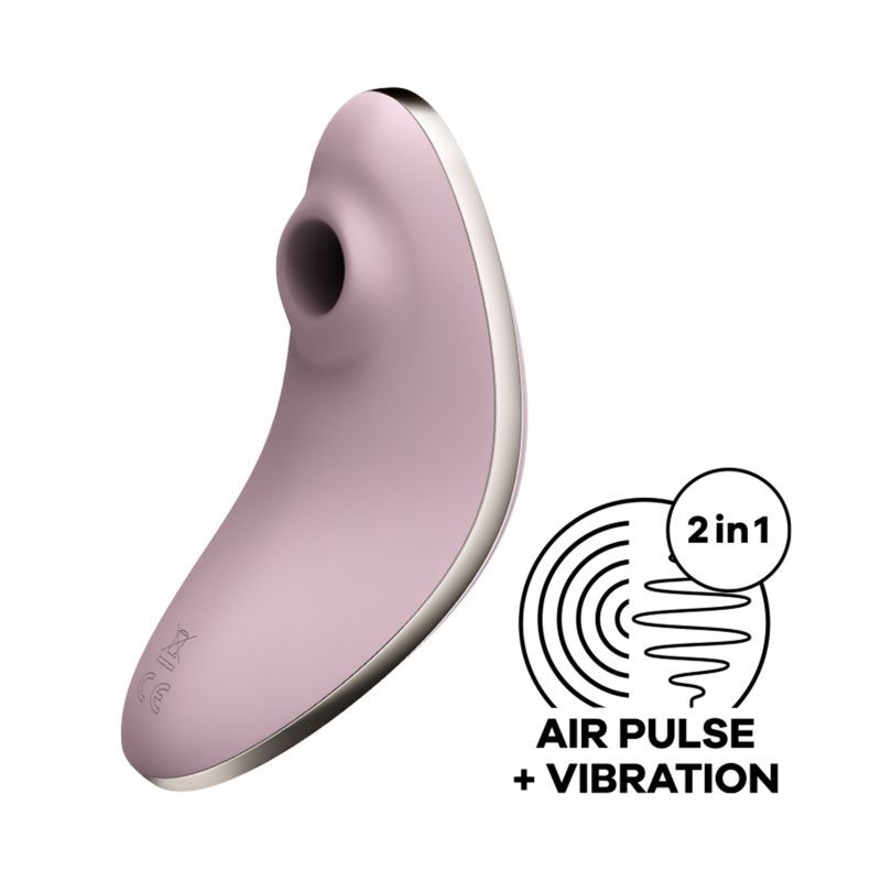 Satisfyer Vulva Lover 1 Compact Clitoral Stimulator – Violet Silicone Rechargeable Vibrator > Sex Toys For Ladies > Air Pulsation Main image