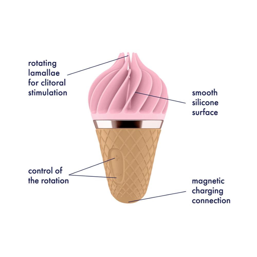 Satisfyer Sweet Treat Rotating Clitoral Vibrator Pink