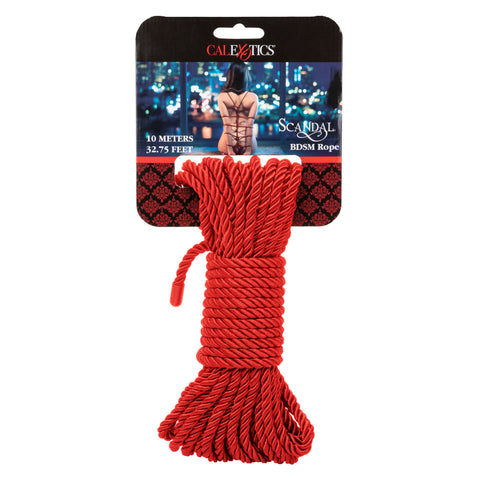 Scandal Red BDSM Rope 32.75ft Shibari Bondage Rope Toy Rope