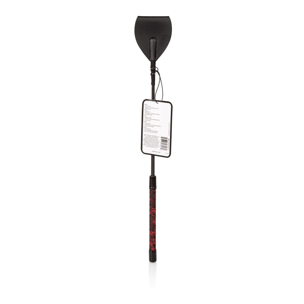Scandal Wide Tip Crop with Hand-Stitched Tip and Designer Handle Bondage Riding Crop Secondary image