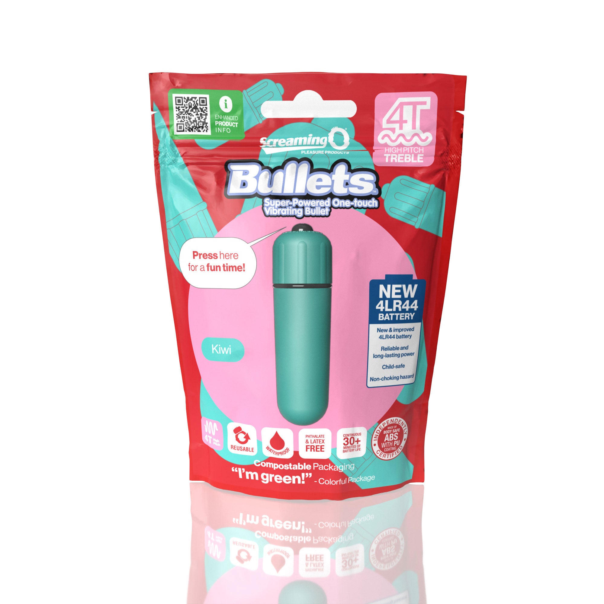 Screaming O Bullets 4T High Pitch Treble – Waterproof Vibrating Bullet with 4T Motor > Vibrators > Mini Vibrators