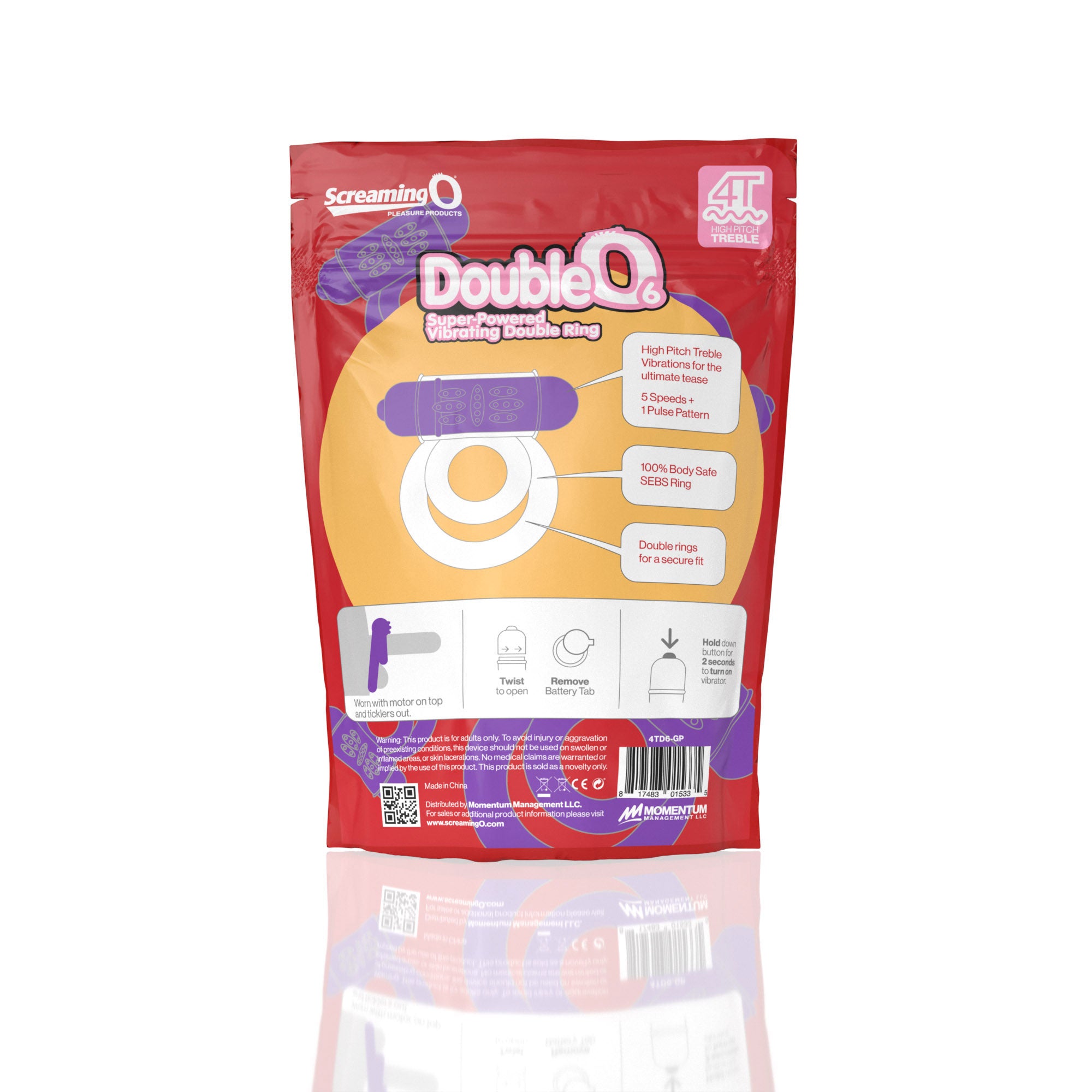 Double O 6 Vibrating Ring – Powerful 4T Motor and Secure Dual Rings Secondary image