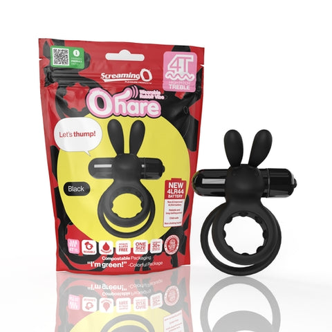 Screaming O 4T Ohare Black – Targeted Treble-Style Vibrations Cock Rings Vibrating