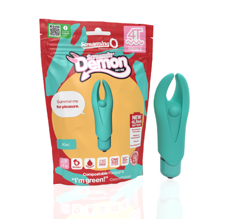 Screaming O Demon Mini Vibe Kiwi Silicone 5 Speeds Waterproof STIMULATORS