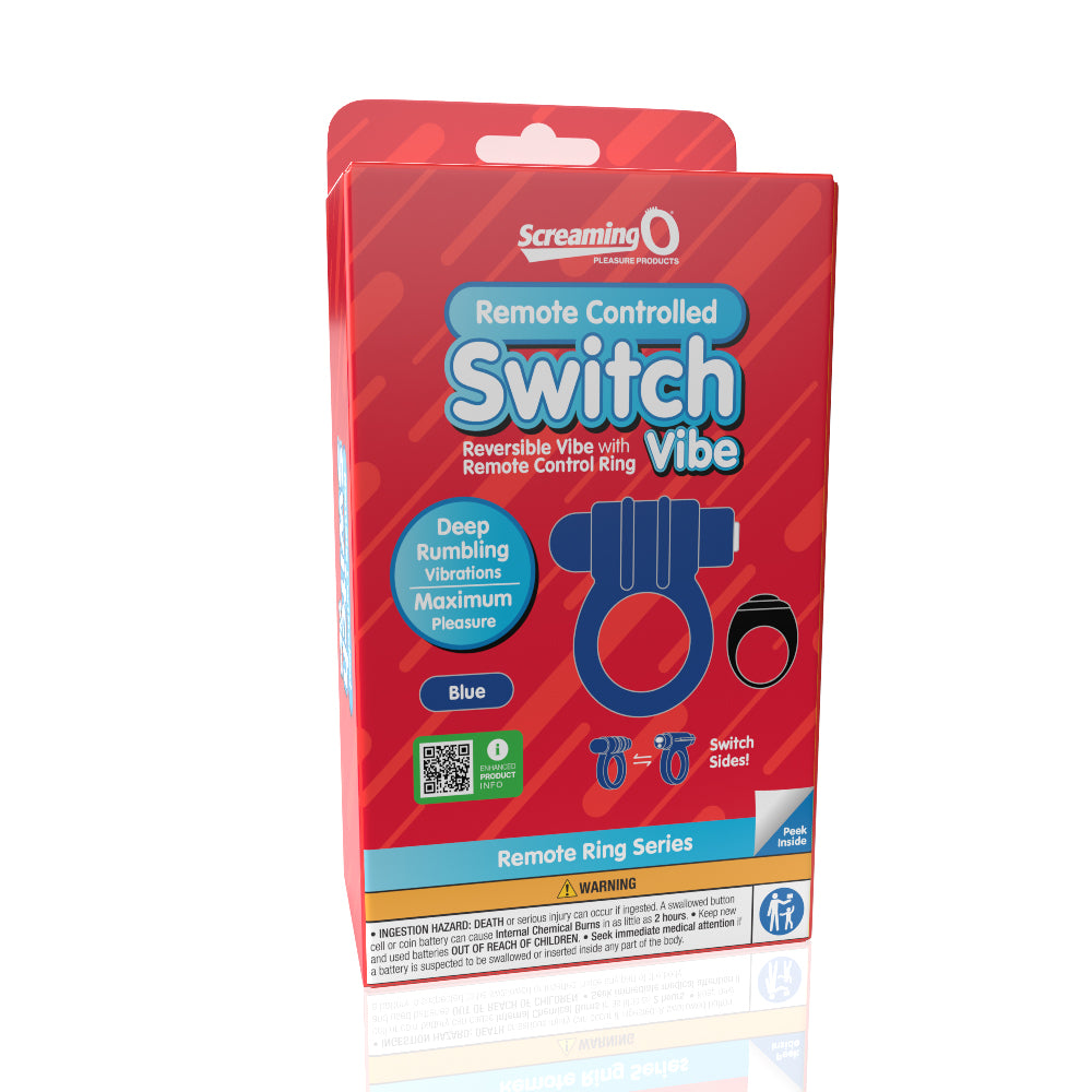 Remote Control Switch Vibe (Blue) – Rechargeable Waterproof Vibrating Cock Ring > Cock Ring > Vibrating