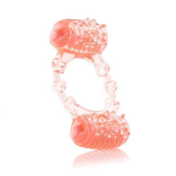 Two-O Vibrating Ring – Dual Motor Stretchy Silicone Couples Vibrator Ring > Cock Ring > Vibrating