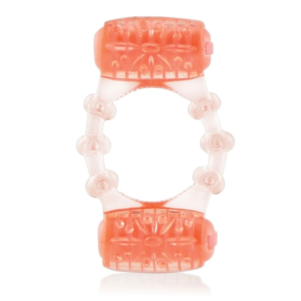 Two-O Vibrating Ring – Dual Motor Stretchy Silicone Couples Vibrator Ring > Cock Ring > Vibrating