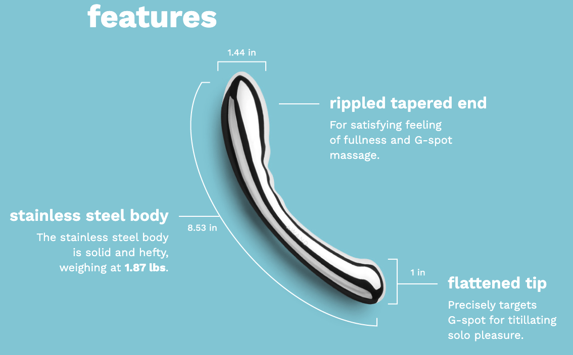 LE WAND ARCH Stainless Steel Dildo