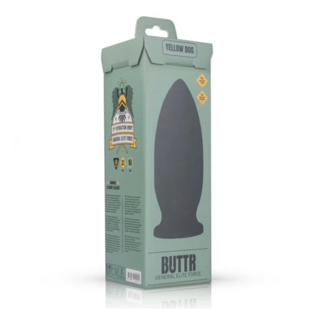 Buttr 'Yellow Dog' 10.5 Inch Butt Plug > Anal Range > Butt Plugs