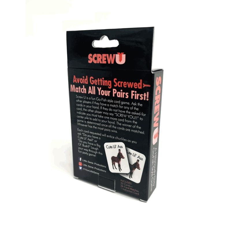 Screw U Card Game - Hilarious Adult Party Fun 2-8 Players Games