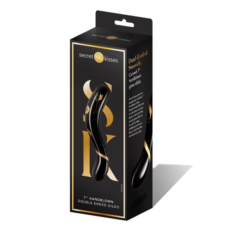 Secret Kisses Handblown Double Ended Dildo 7 Inch > Glass > Dildos