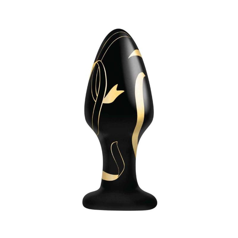 Secret Kisses Handblown Wide Glass Plug 4 Inch > Glass > Toys Main image