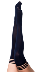 Kixies Selma Navy Opaque Thigh-High Tights > Clothes > Hosiery > Stockings