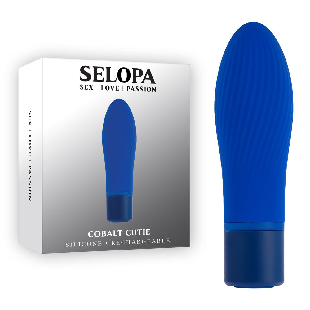 Selopa Cobalt Cutie - 4 Inch Silicone Bullet Vibrator > Vibrators > Mini Vibrators Main image
