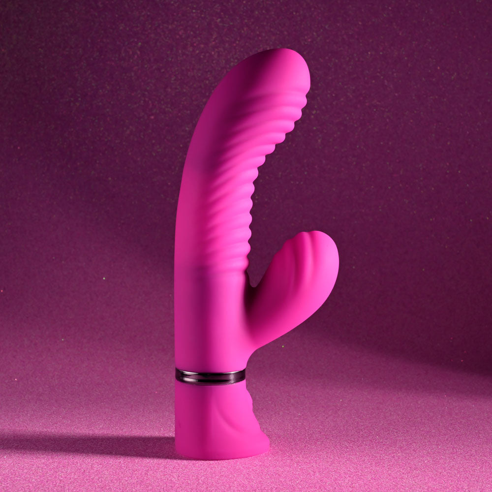 Selopa Next Wave 16.4 cm USB Rechargeable Dual Vibrator VIBRATORS-RABBIT