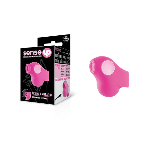 Sense Up Vibrating Device with 11 Rhythms Rechargeable Finger Stimulator