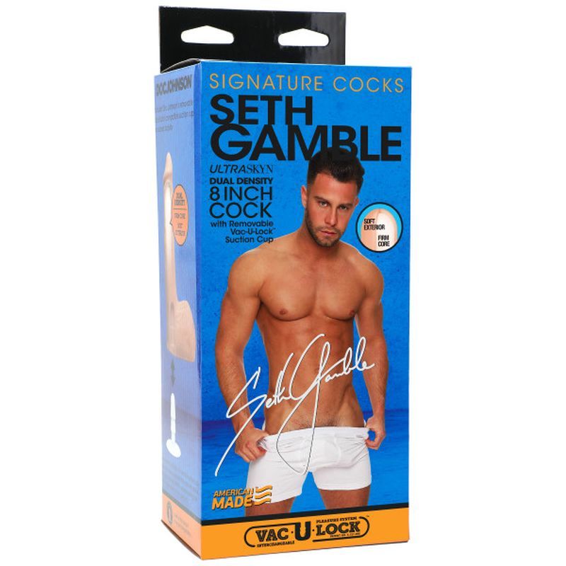 Seth Gamble Ultraskyn Cock Vanilla 8in - Realistic Replica Dongs Celebrity