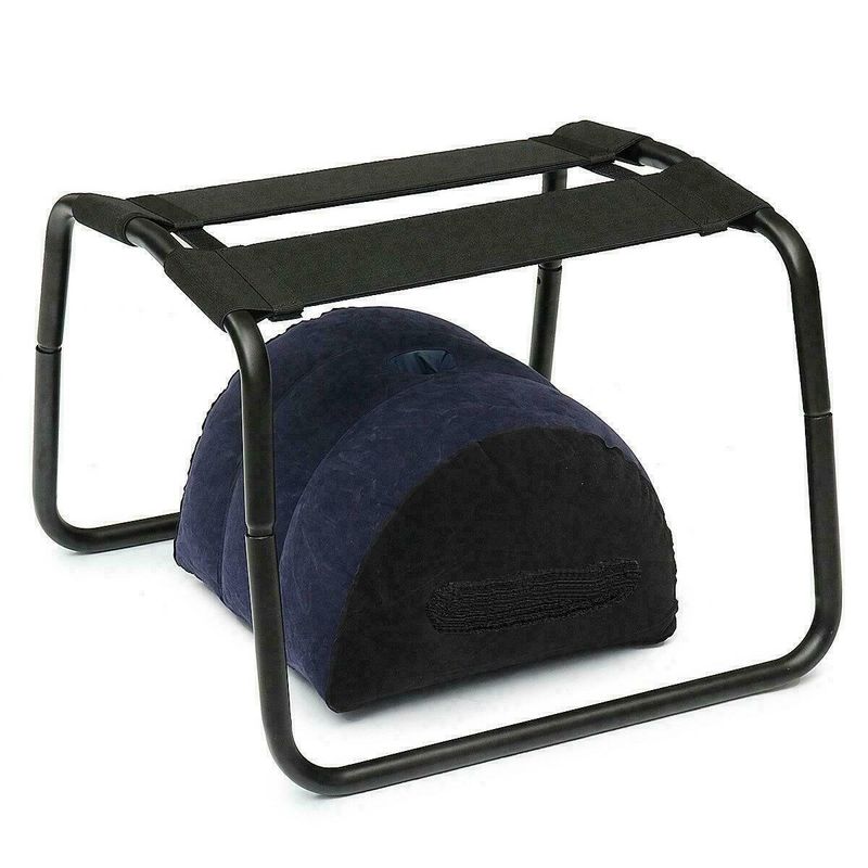 Sex Chair w Pillow - Compact 39cm x 43cm x 50cm Black Sex Positioners