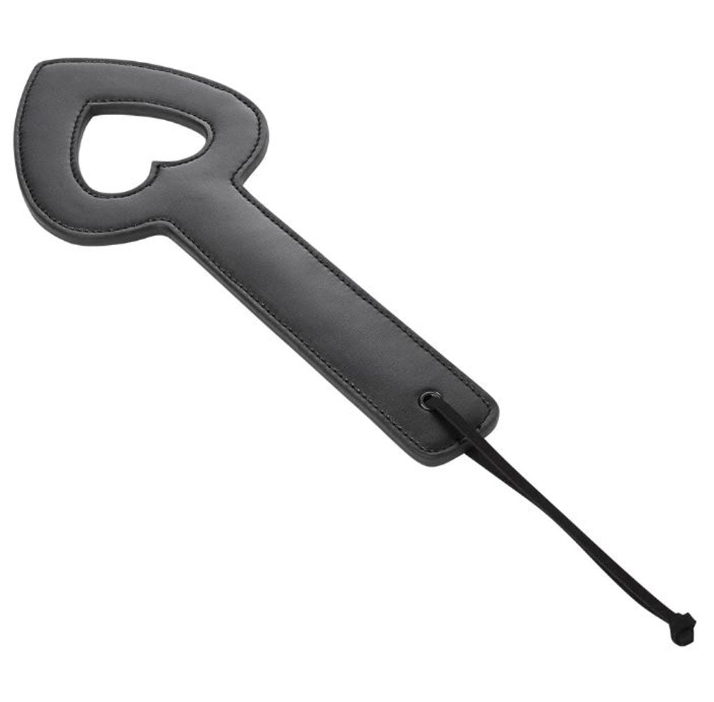 Sex & Mischief Shadow Heart Paddle (Black) – Impact Play Paddle with Adjustable Wrist Strap > Bondage Gear > Paddles