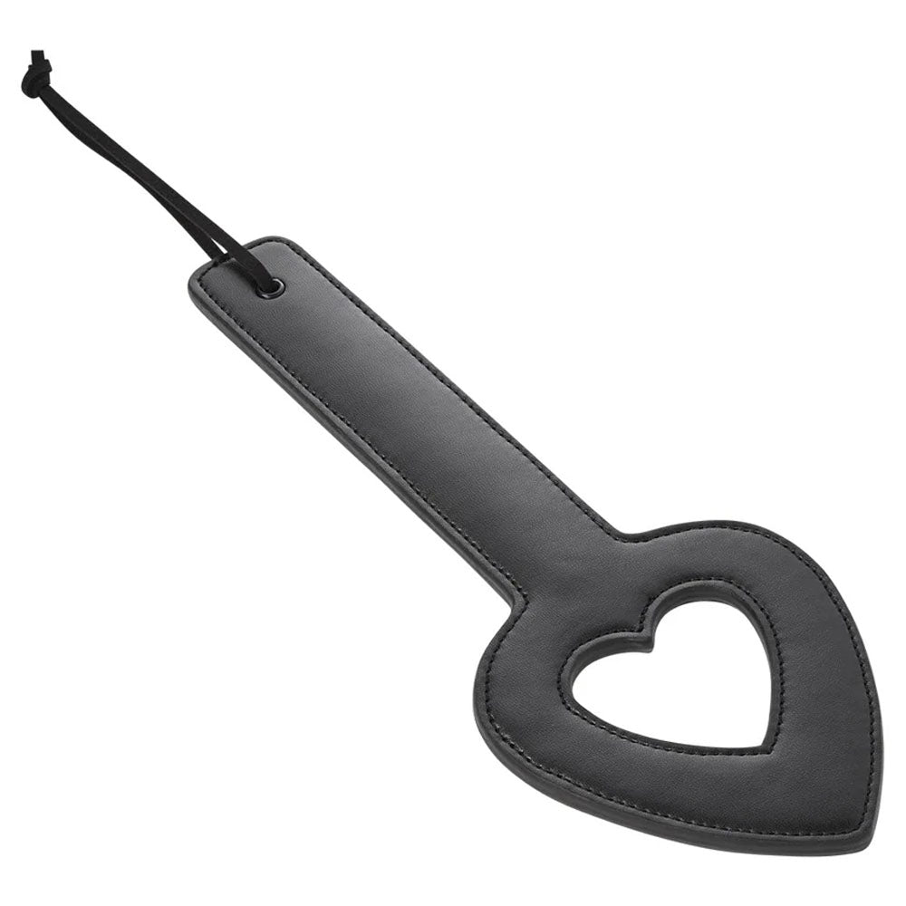 Sex & Mischief Shadow Heart Paddle (Black) – Impact Play Paddle with Adjustable Wrist Strap > Bondage Gear > Paddles