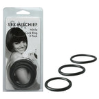 Sex & Mischief Nitrile Cock Ring 3 Pack – Three Sizes Cock Ring Set > Cock Ring > Sets