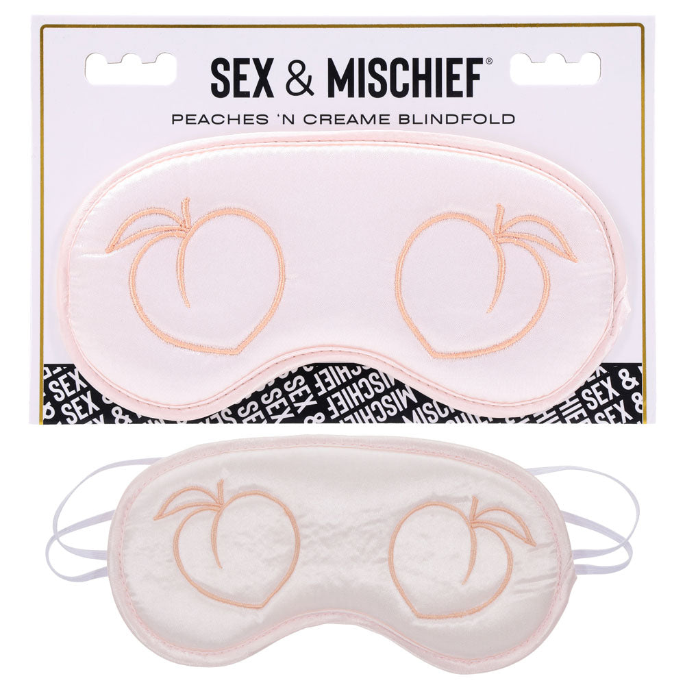 Sex and Mischief Peaches and Cream Blindfold Peach Eyemask > Novelties > Gag Gifts