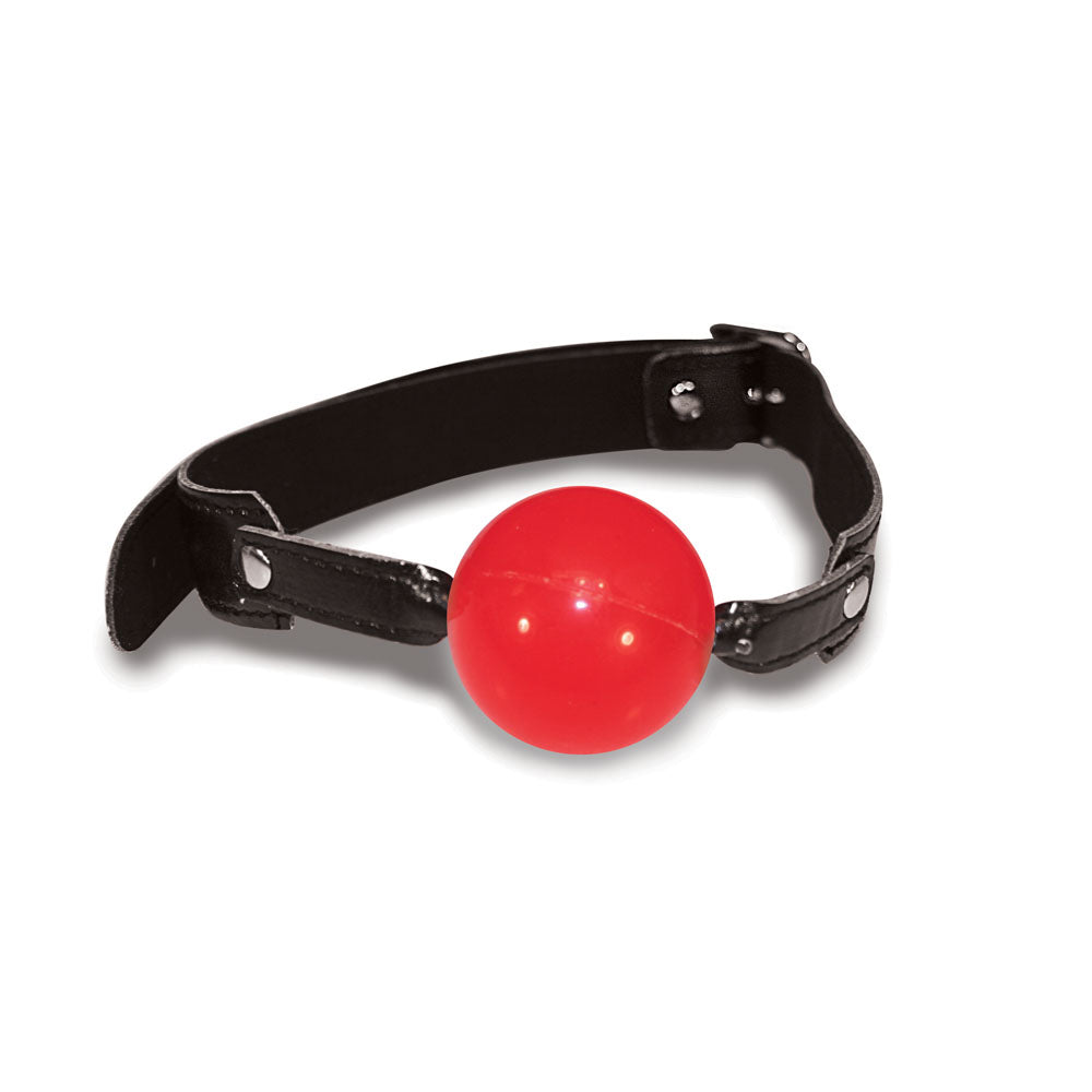 Sex and Mischief Solid Red Ball Gag for Adult Play and Adventure > Bondage Gear > Gags and Bits