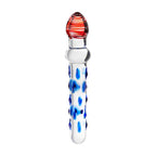 Sexus Glass Dildo (Blue Red) – 20 cm Luxury Glass Dildo > Glass > Dildos